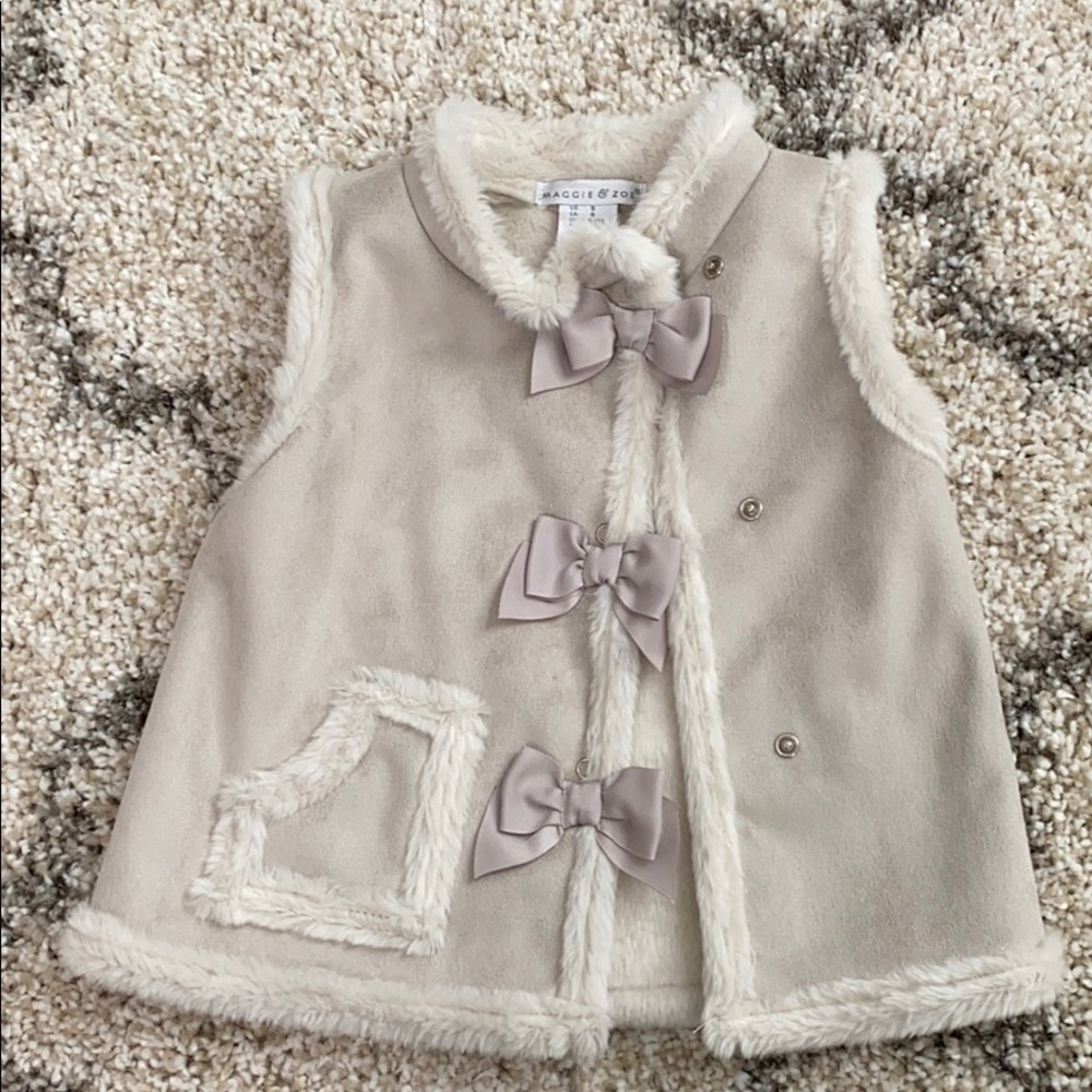 Faux Suede Vest - Size 5